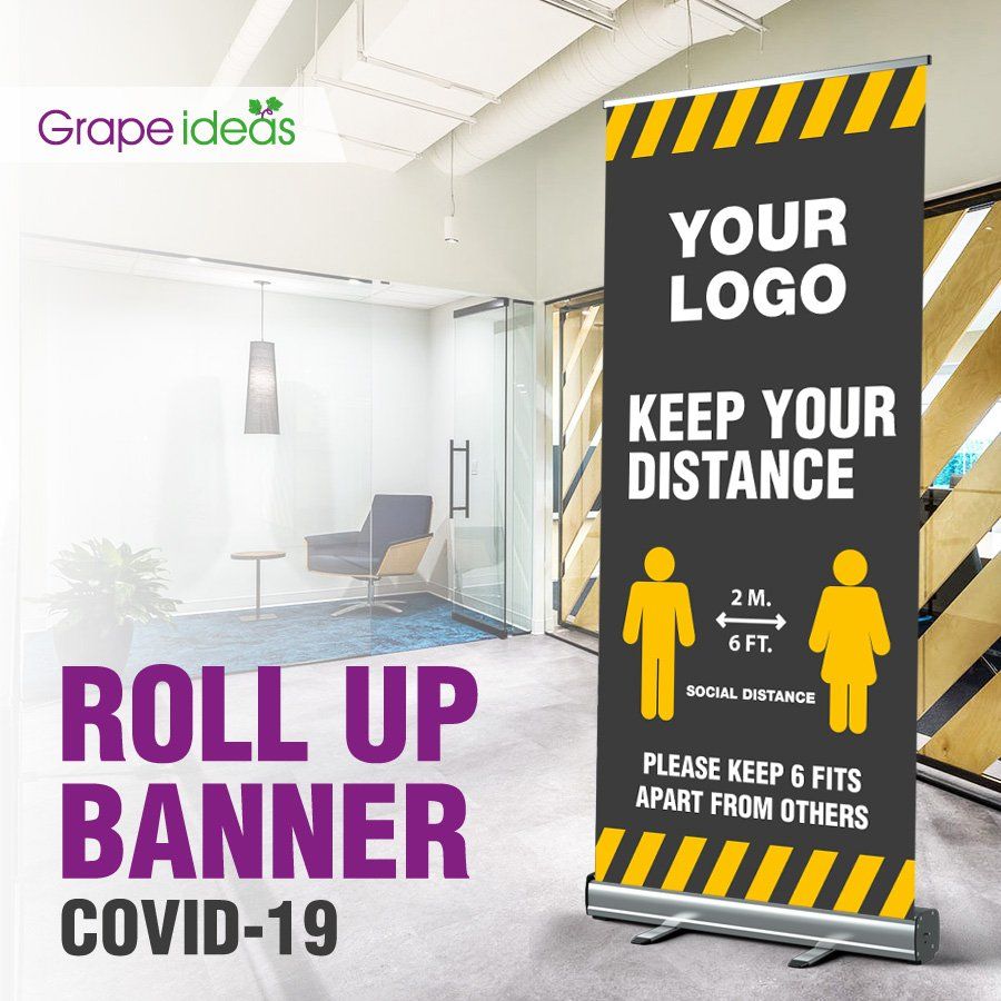 your brand and products on RollerBanner