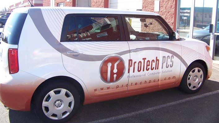 white Vehicle Wrap Lettering