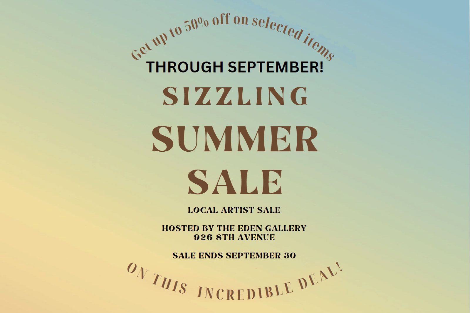 Sizzling Summer Sale
