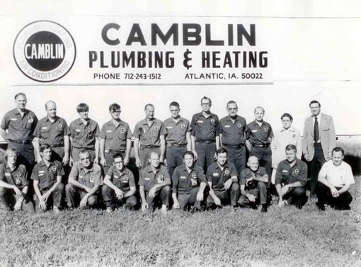 Old Photo Of Workers — Atlantic, IA — Camblin Mechanical Inc