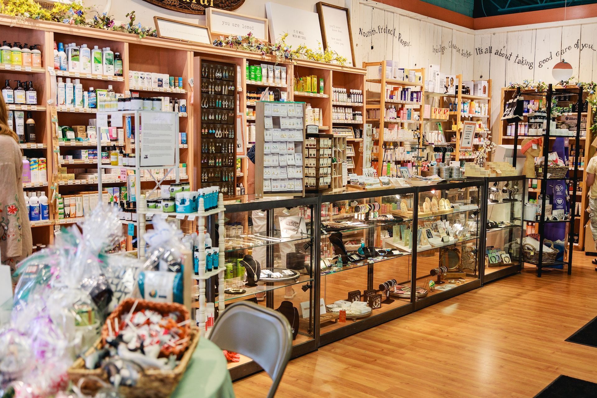 A store filled with lots of shelves filled with lots of items.