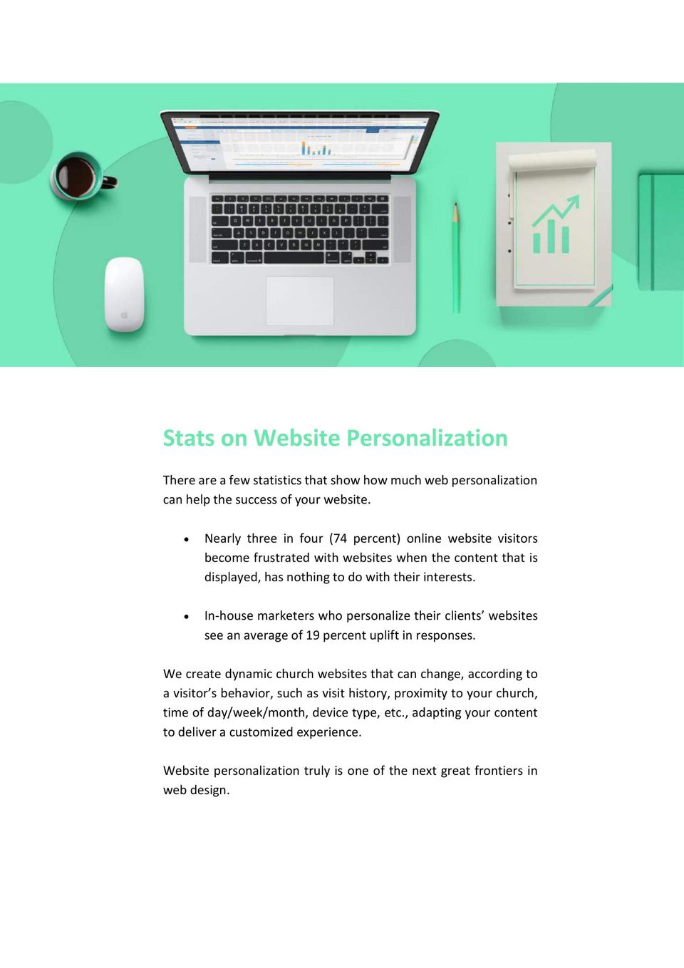 Why Update? Stats on website personalization
