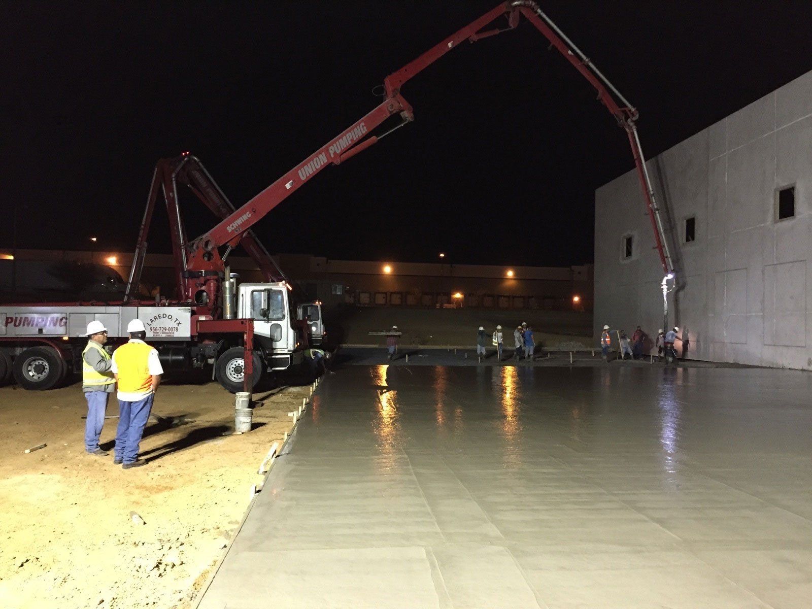 Freshly Poured & Smoothed Concrete