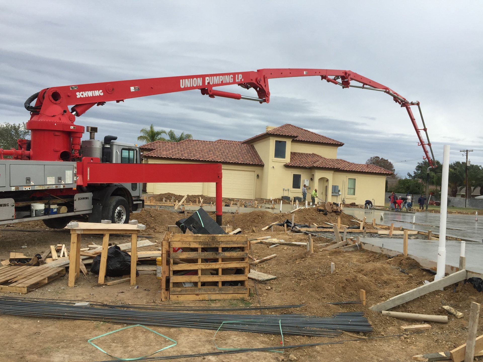 Large Concrete Driveway Installation