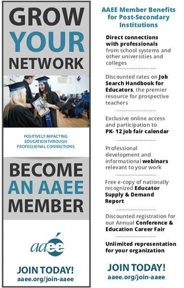 A poster that says grow your network become an aaee member