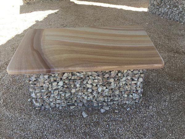 Table Made Of Stone — Helidon Sandstone Industries In Helidon, QLD
