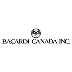 A black and white logo for bacardi canada inc.