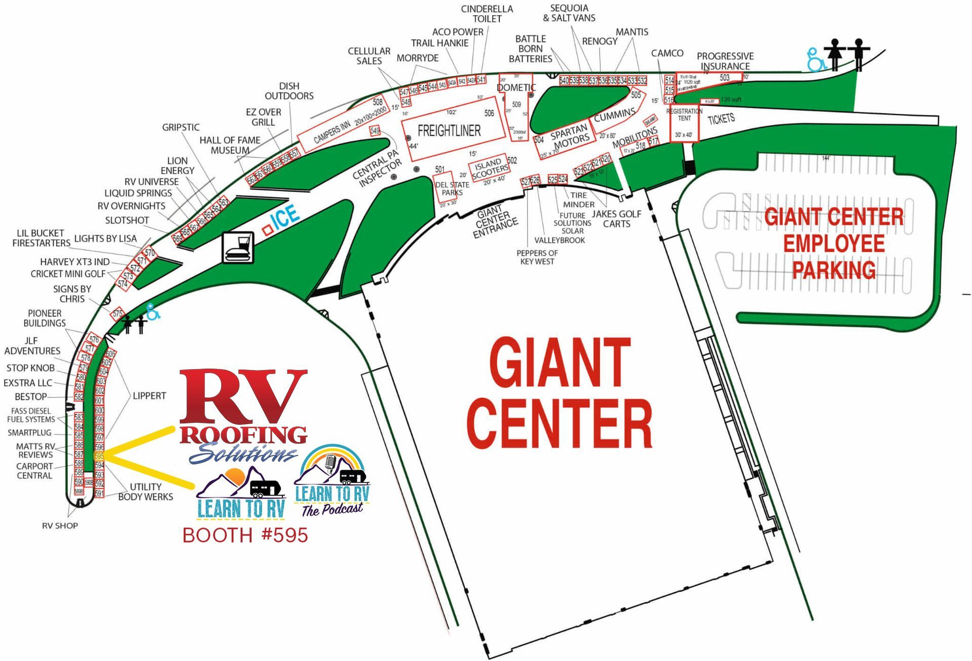 Hershey RV Show map RV Roofing Solutions
