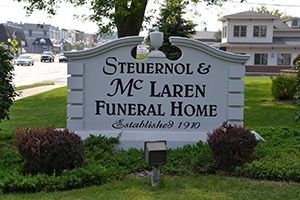 Steuernol & Mc:aren Funeral Homes West Branch Sign