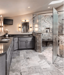 Modern Bathroom — Pekin, IL — Covenant Remodeling & Restoration