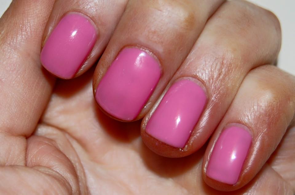 pink nail paint