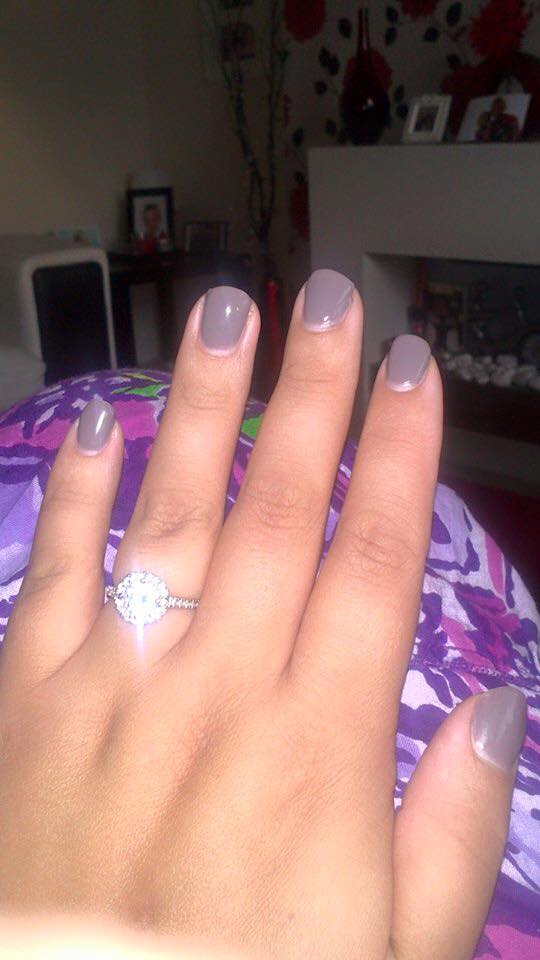 purple nail paint
