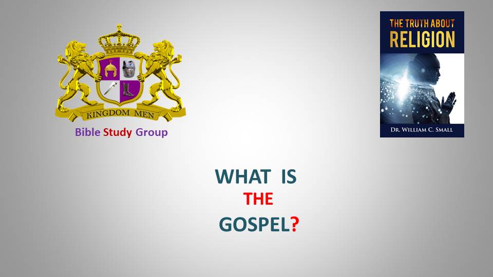 A bible study group logo next to a book titled 