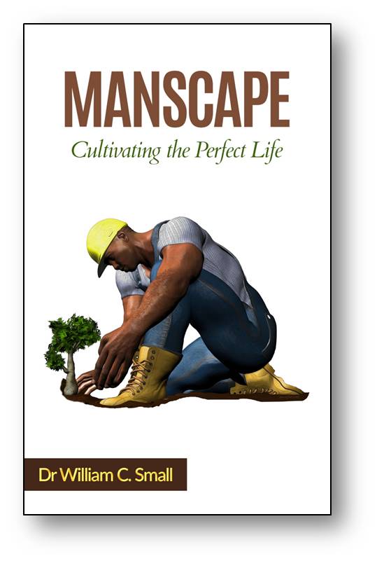 A book titled manscape cultivating the perfect life