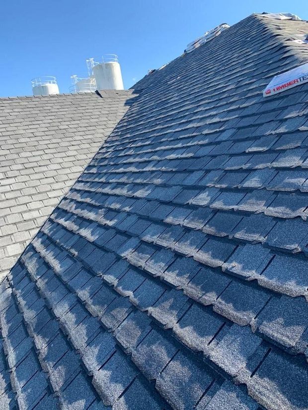 Light Blue Roof — Burlington, NJ — AD Roofer Siding & Gutters