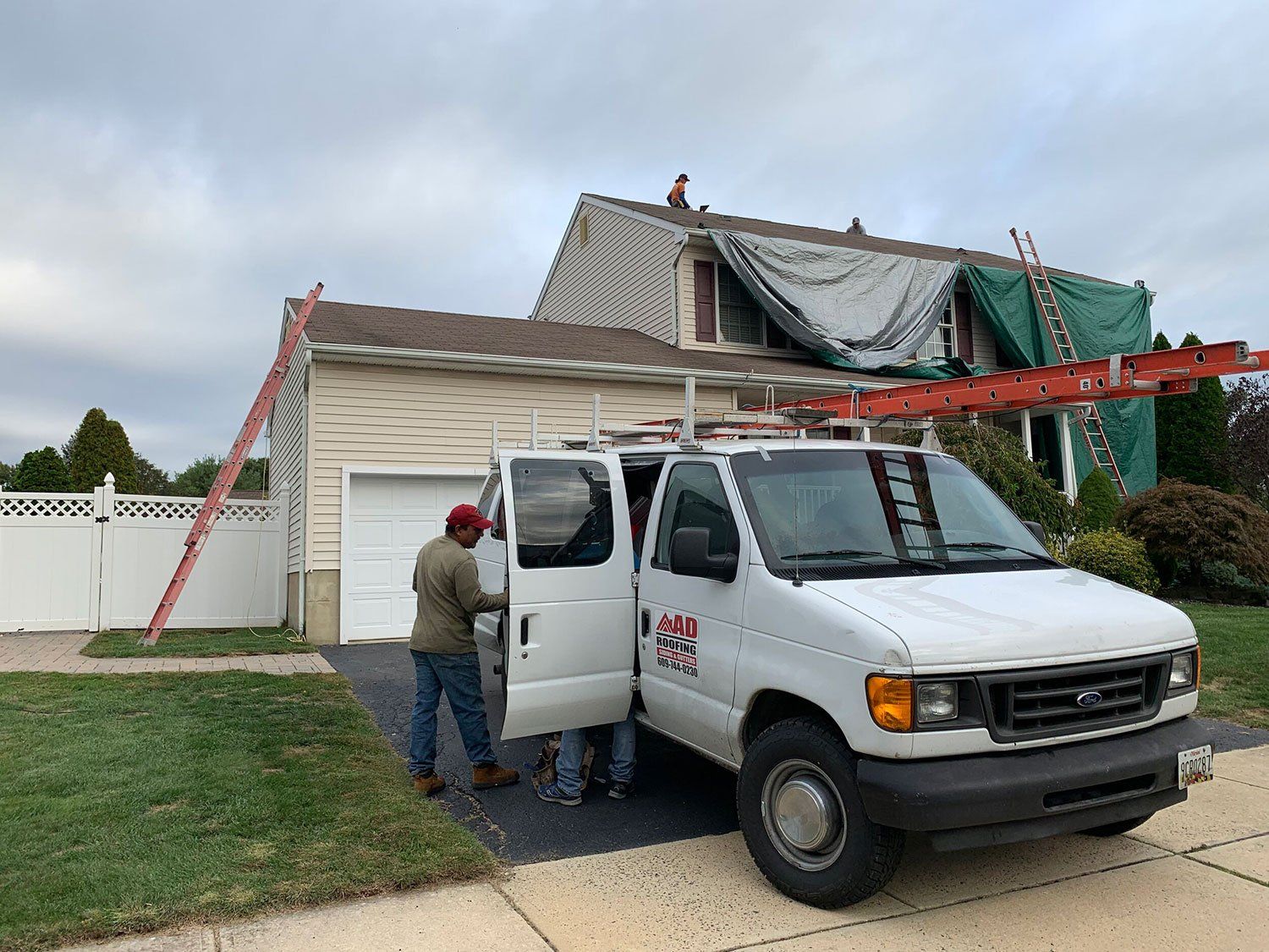 Almost Finish Siding Installation — Burlington, NJ — AD Roofer Siding & Gutters
