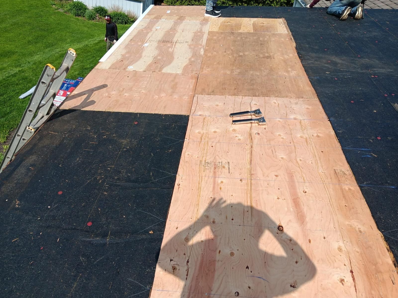 A Photo of a Roof with a Wood on it — Burlington, NJ — AD Roofer Siding & Gutters