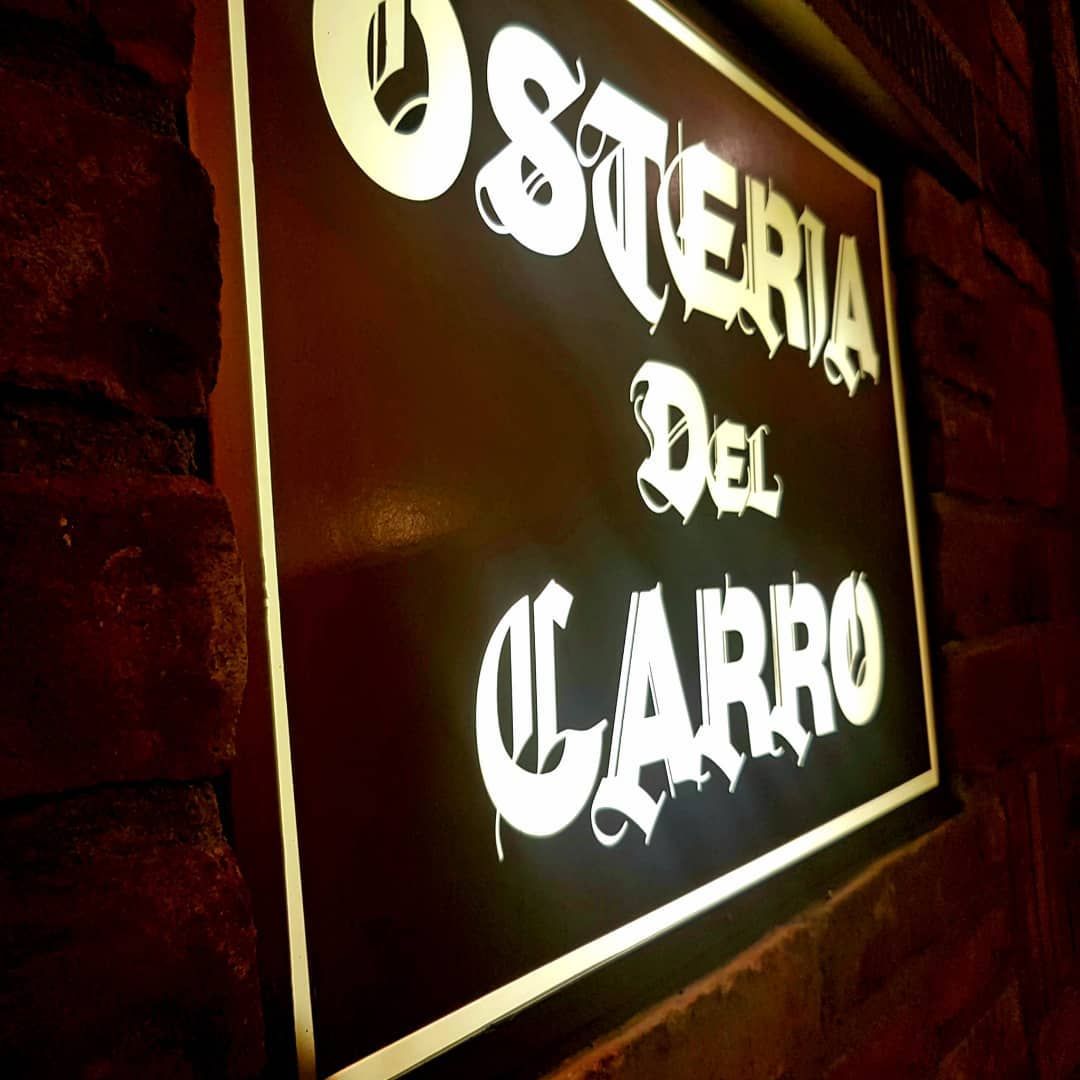 insegna Osteria del Carro
