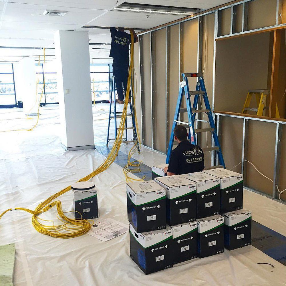 Electrician Onsite — Data Cabling Services in Balgownie, NSW