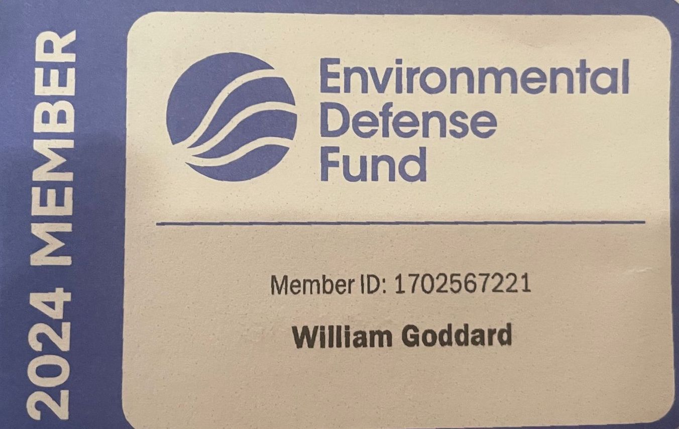 A 2024 member of the environmental defense fund