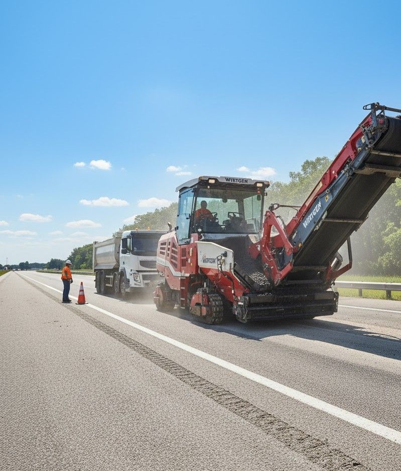 Dark, textured asphalt surface with small stone chips.