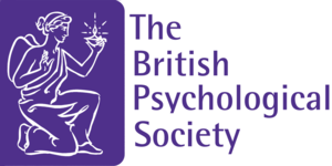 A purple logo for the british psychological society