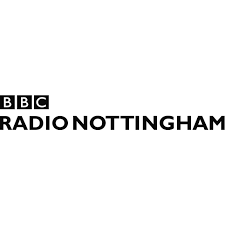 Bbc radio nottingham logo on a white background