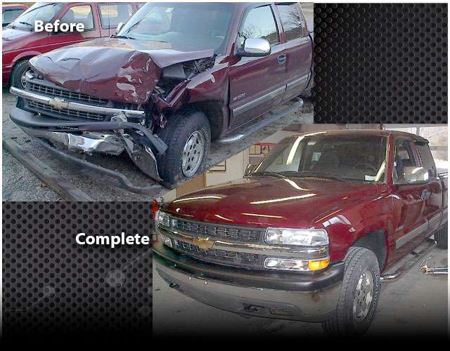 Front Bumper Damage on Truck - Auto Body Repair in Palmer, MA