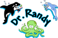 A logo for a dentist named dr. randy