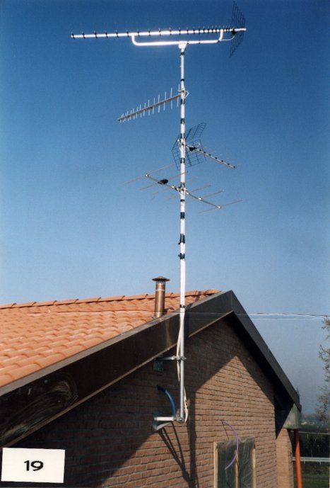 palo per antenna dopo pluviale