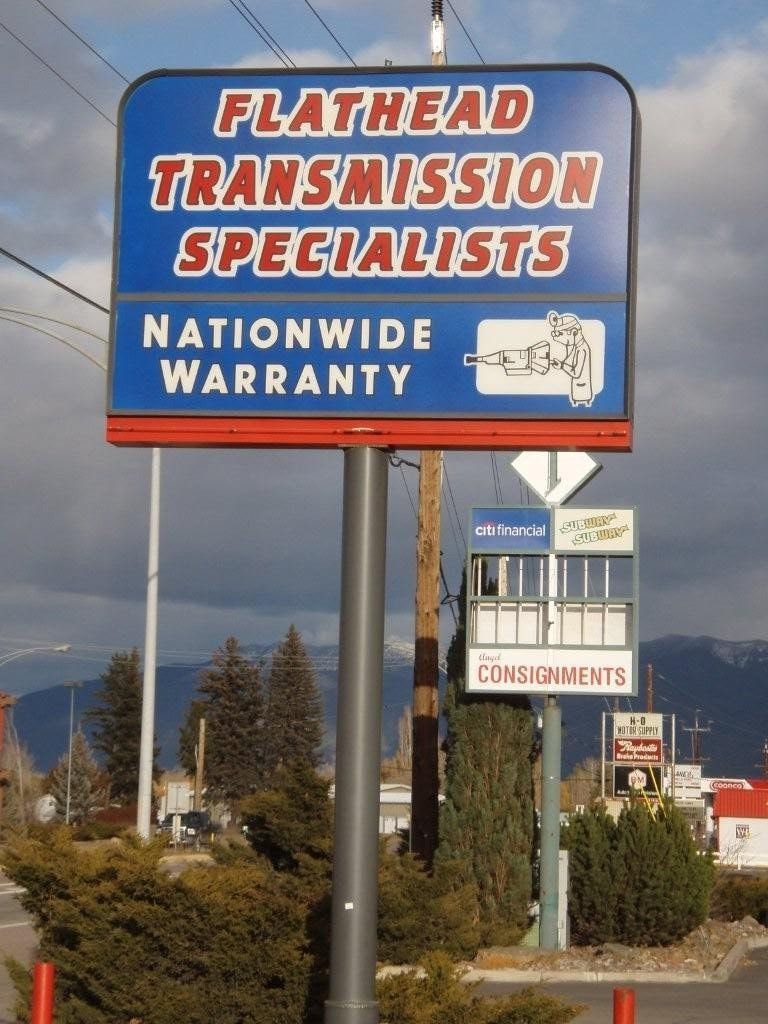 Flathead transmission sign