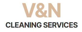 V and N Cleaning Service Logo for V&N Cleaning Services; tan letters,