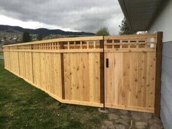 6' Cedar On Wood Post With Lattice - Grizzly Fence in Missoula, MT