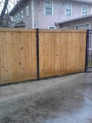 6 Foot Similar Look With Black Square Post - Grizzly Fence in Missoula, MT