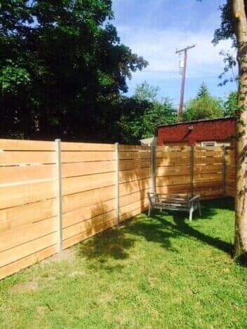 Horizontal Cedar On Post - Grizzly Fence in Missoula, MT