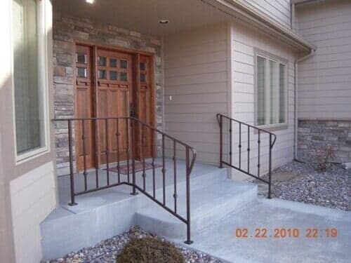 Custom Hand Rail on Steps - Grizzly Fence in Missoula, MT