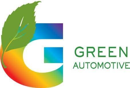 Logo for Green Automotive featuring a large, colorful letter G stylized with a green leaf and the text "GREEN AUTOMOTIVE".