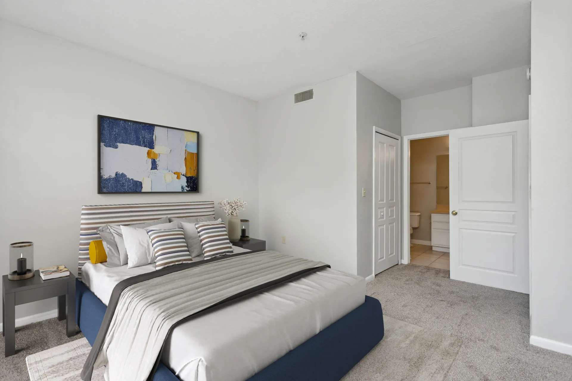 Bedroom at Preserve at Westchase in Tampa, FL.