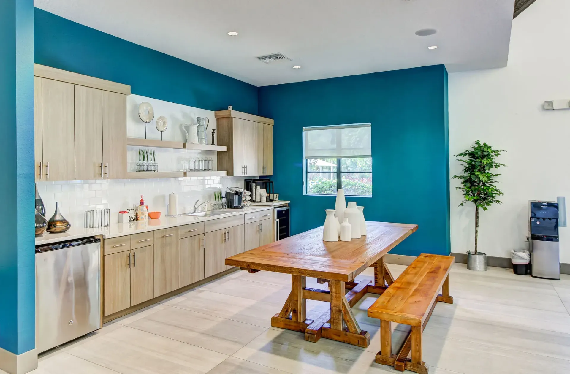 Community kitchen at Preserve at Westchase in Tampa, FL.