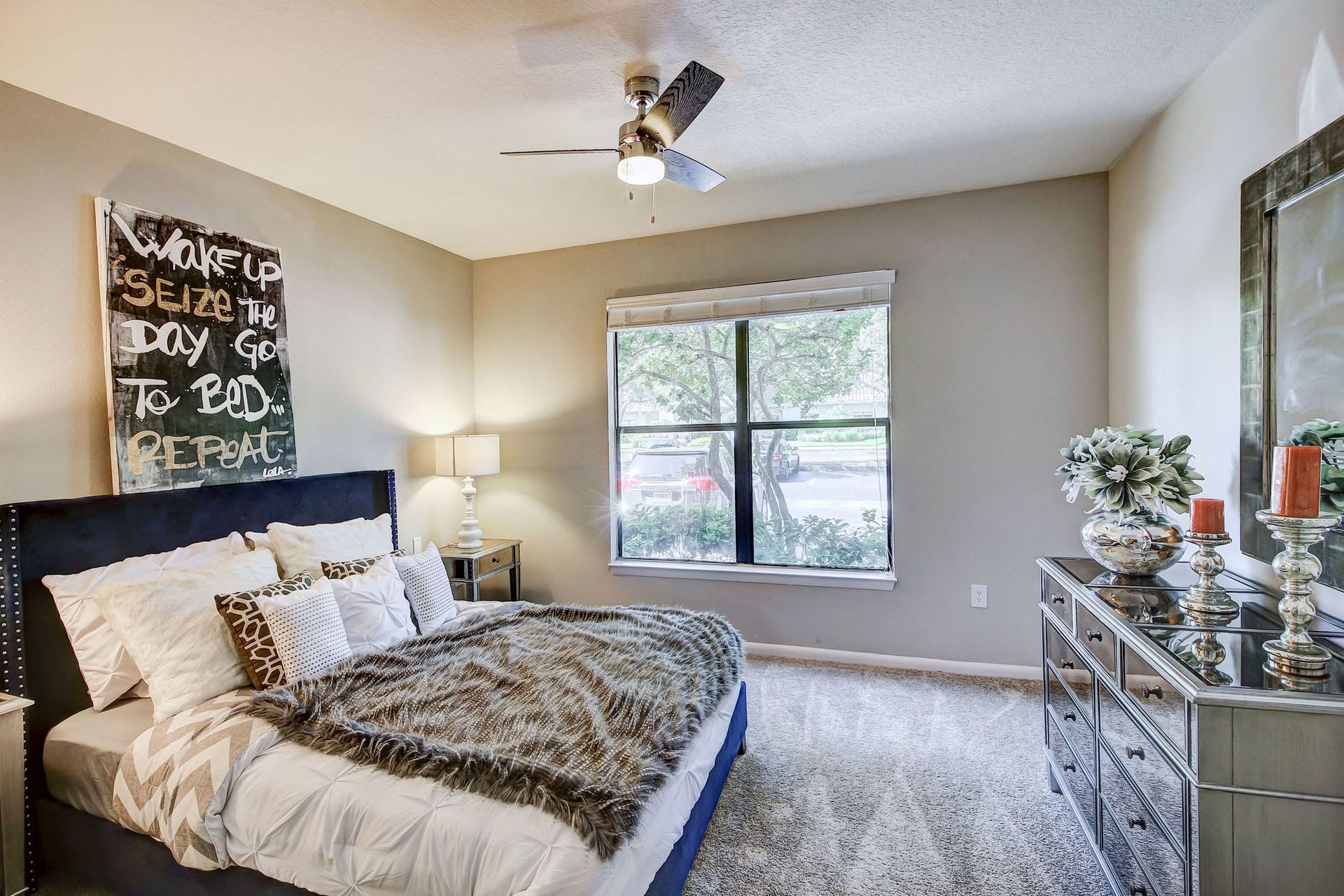 Bedroom at Preserve at Westchase in Tampa, FL.