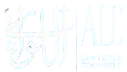 Logo with stylized text "GUTAL" in light blue, possibly for a brand or organization.