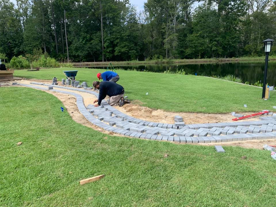 Installing Pathway — Bluffton, SC — LANDSource