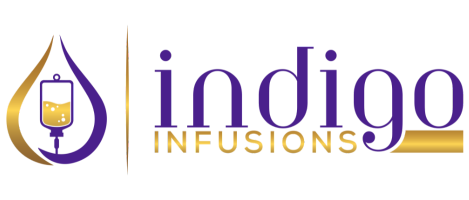 Indigo Infusions footer logo.