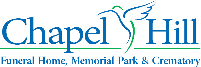 Chapel Hill Funeral Home logo with a hummingbird and text.