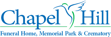 Chapel Hill Funeral Home logo with a hummingbird and text.