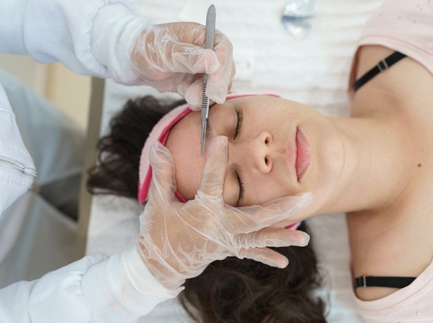 Cleage Clinic dermaplaning treatment