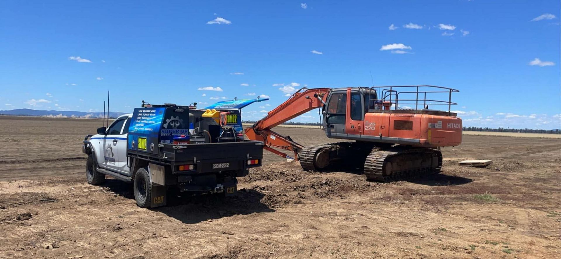 Diesel Mechanic Performing Repairs On Heavy Machinery — Superior Diesel Maintenance in Westdale, NSW