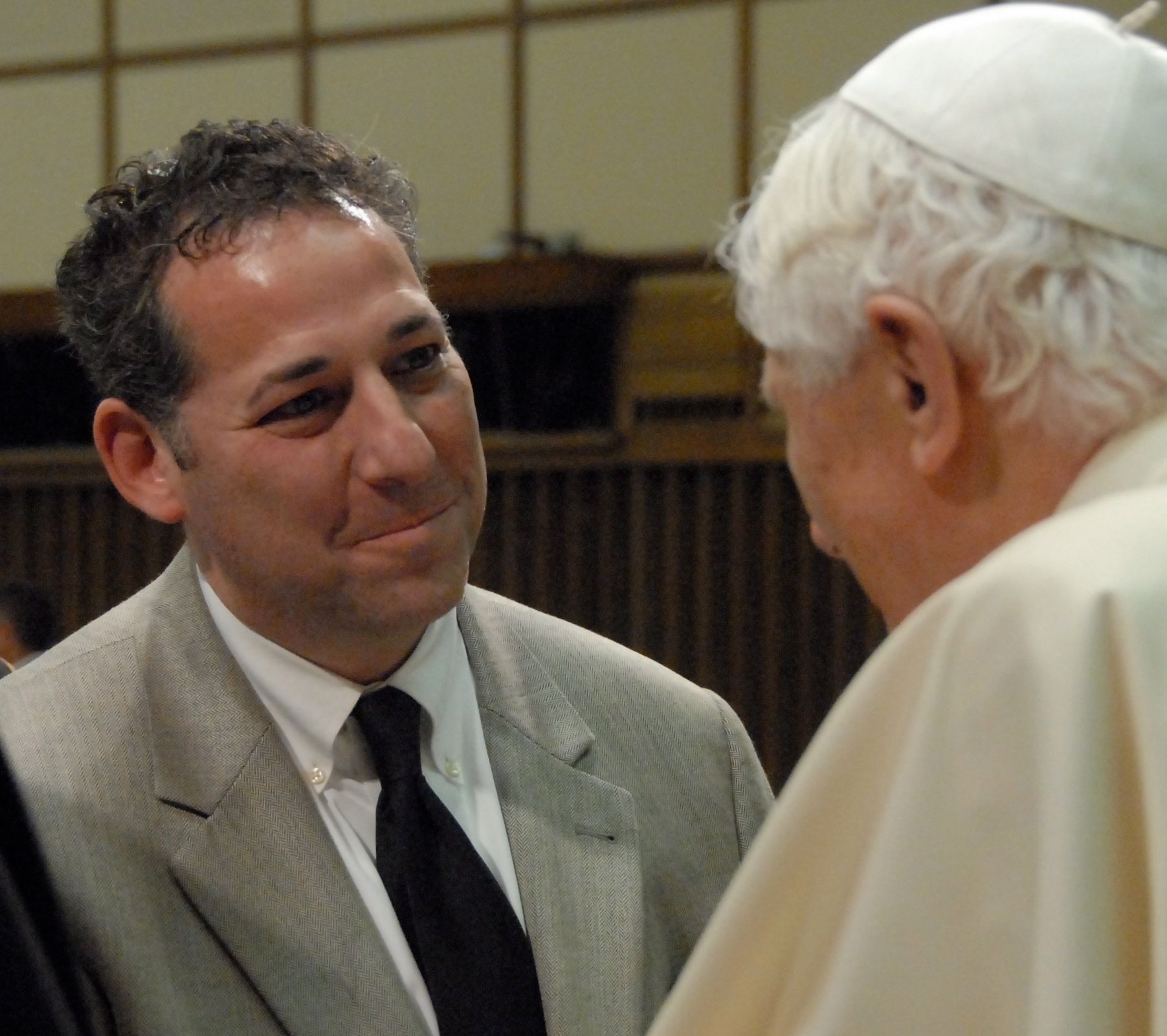 Rabbi Aaron Bisno meets Roman Catholic Pope Benedict XV