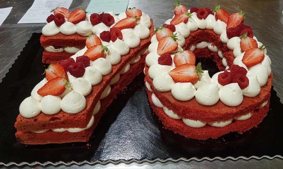 Torte panna e fragole