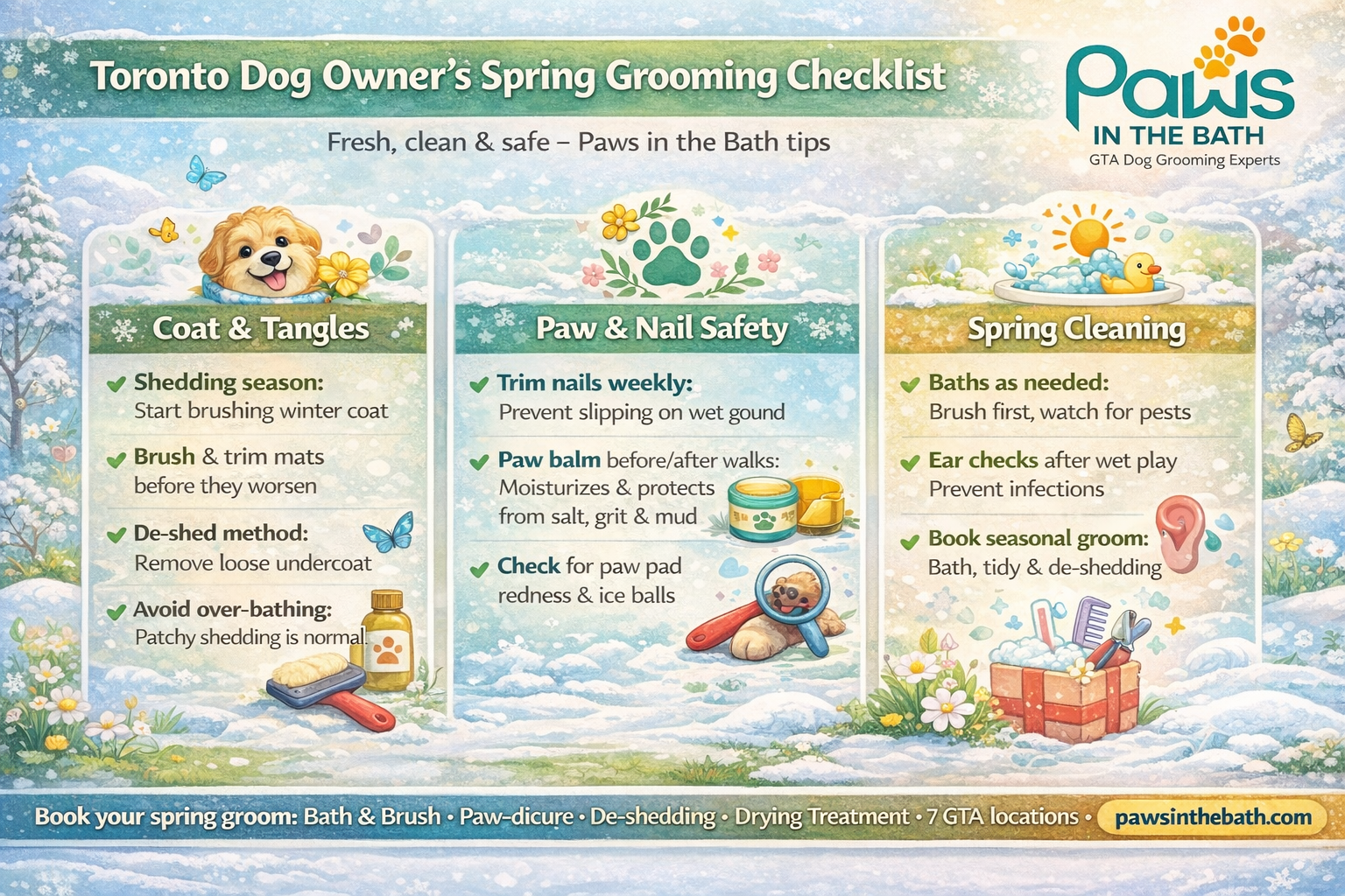Dog grooming spring guide